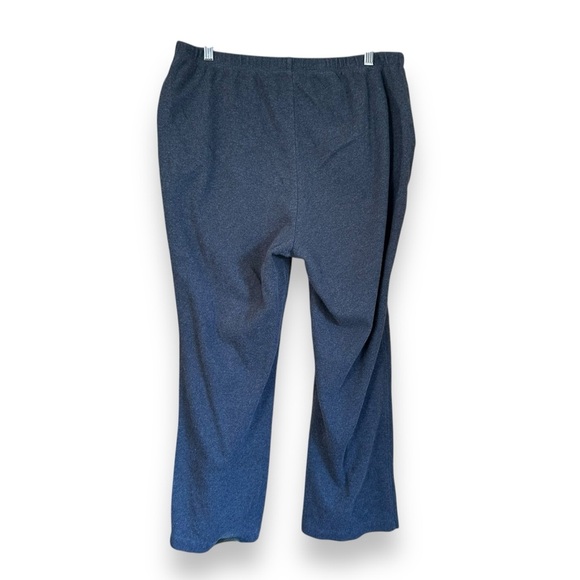 Bundle of 2 Lands’ End Sport Knit Straight Pants Maroon Charcoal Gray LP - Picture 3 of 9